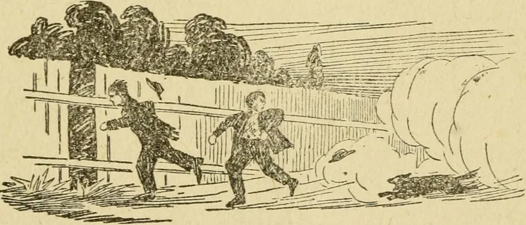 An illustration from The curse of tramp life, 1912, leaf 96
