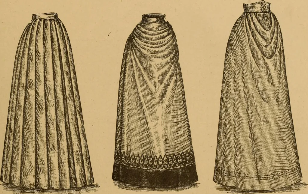 An illustration from The cutters' practical guide to the cutting of ladies' garments.., 1890, leaf 101