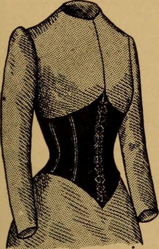 An illustration from The cutters' practical guide to the cutting of ladies' garments.., 1890, leaf 107
