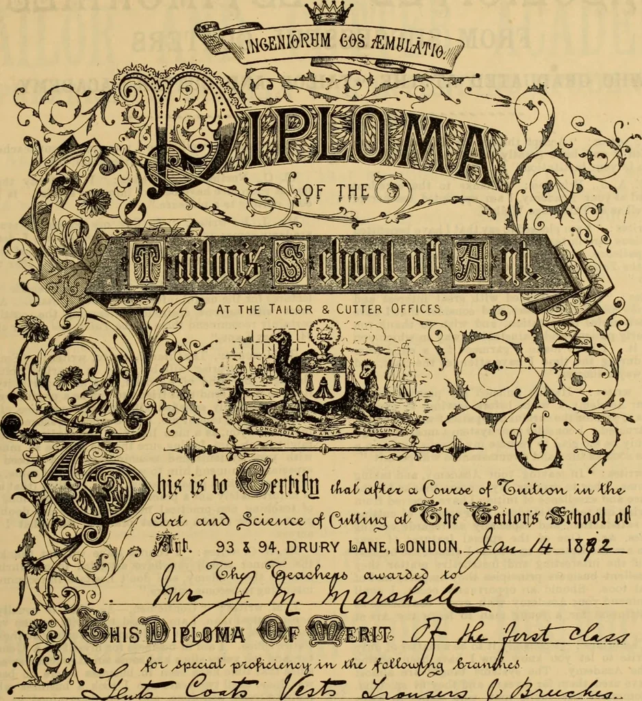 An illustration from The cutters' practical guide to the cutting of ladies' garments.., 1890, leaf 119