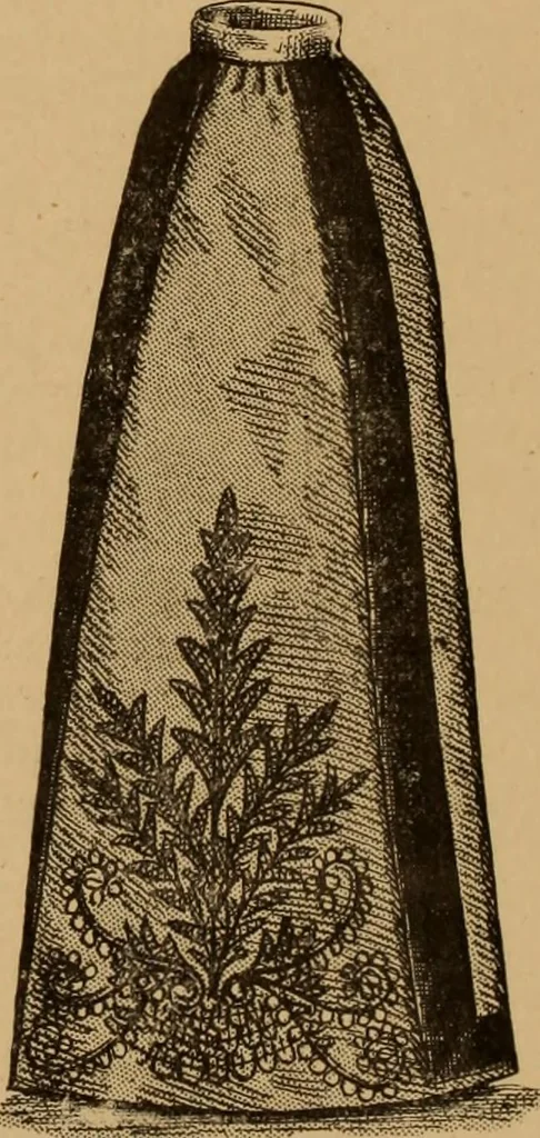 An illustration from The cutters' practical guide to the cutting of ladies' garments.., 1890, leaf 50