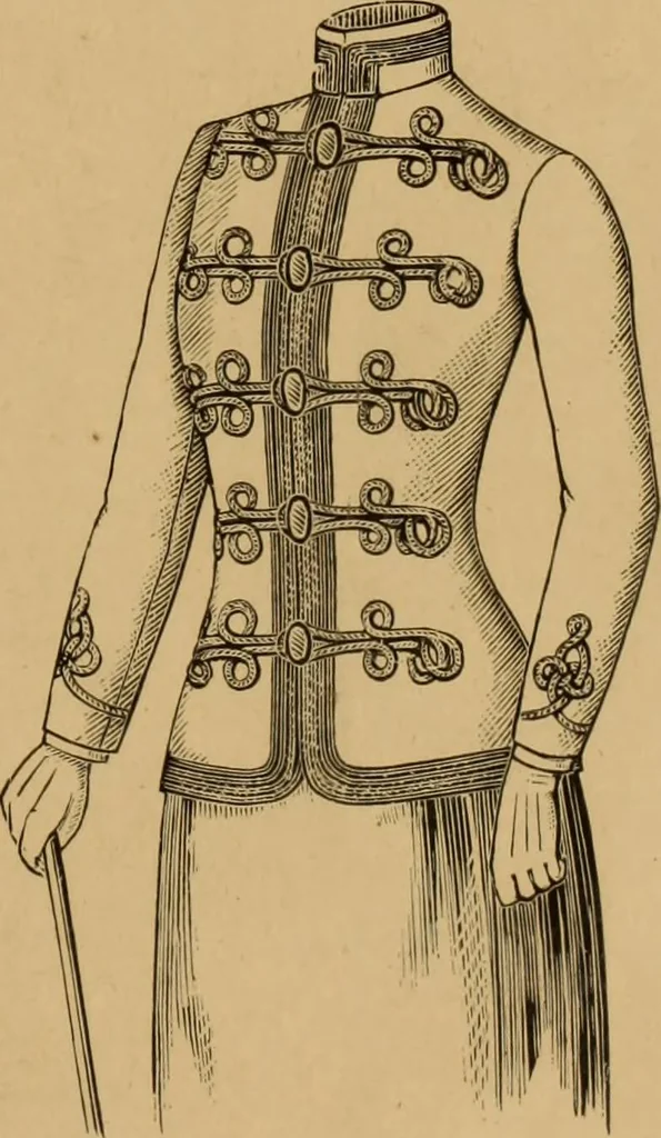 An illustration from The cutters' practical guide to the cutting of ladies' garments.., 1890, leaf 69