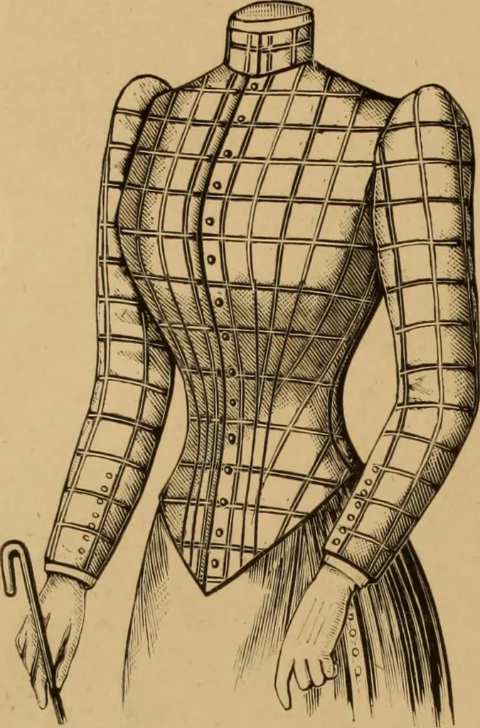 An illustration from The cutters' practical guide to the cutting of ladies' garments.., 1890, leaf 74