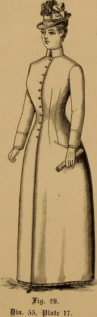 An illustration from The cutters' practical guide to the cutting of ladies' garments.., 1890, leaf 82