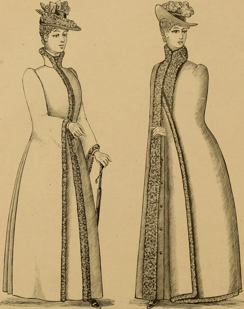 An illustration from The cutters' practical guide to the cutting of ladies' garments.., 1890, leaf 87