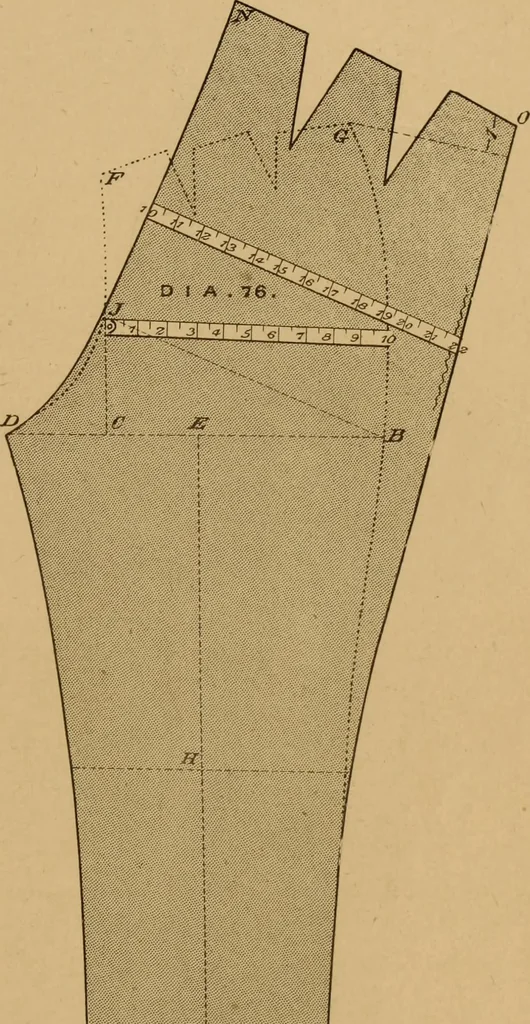 An illustration from The cutters' practical guide to the cutting of ladies' garments.., 1890, leaf 95