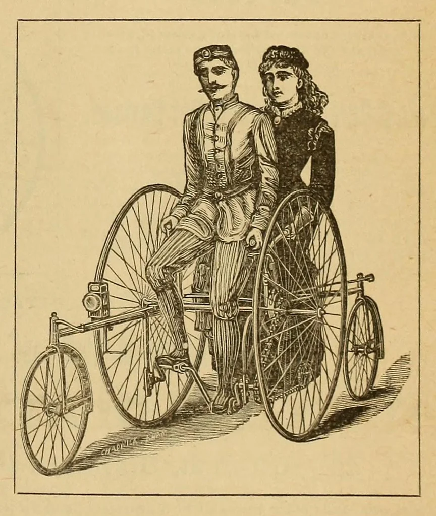 An illustration from The Cycle, 1886, leaf 133