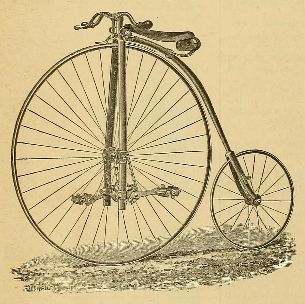 An illustration from The Cycle, 1886, leaf 408