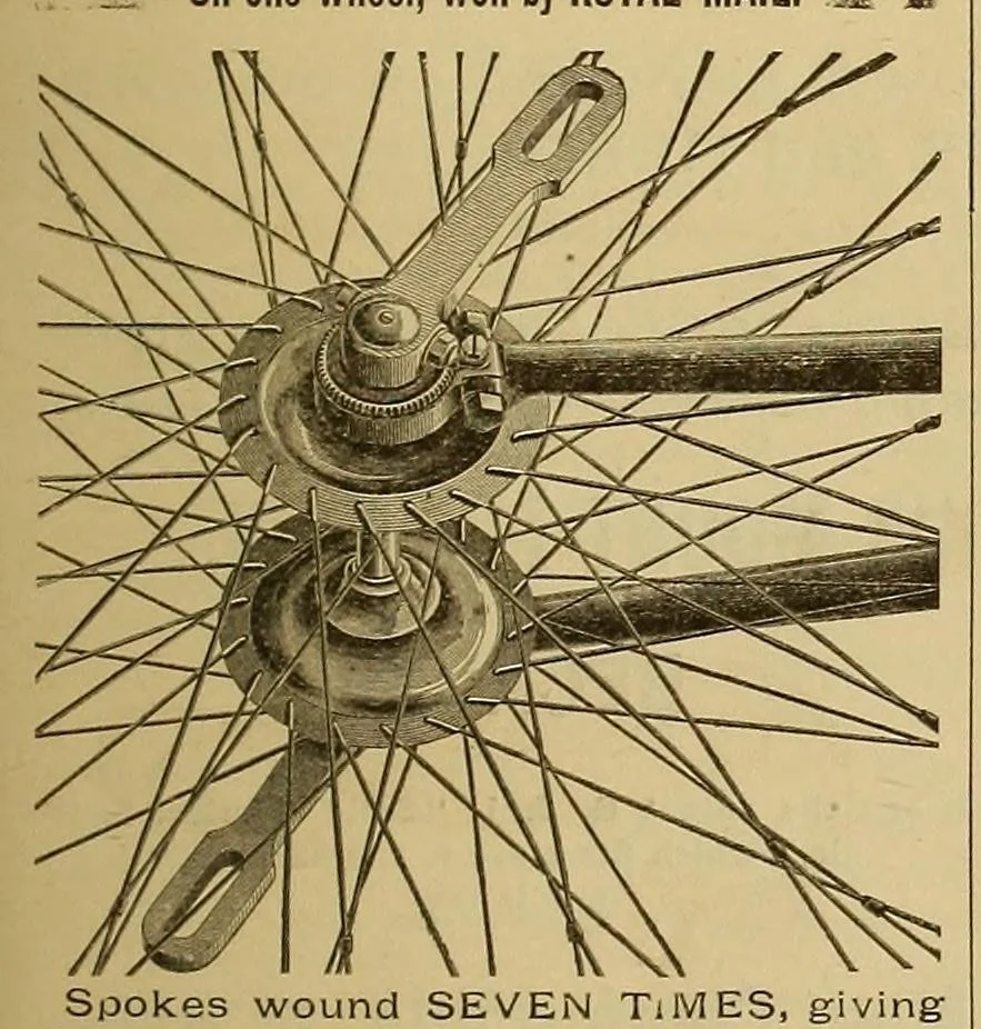 An illustration from The Cycle, 1886, leaf 73