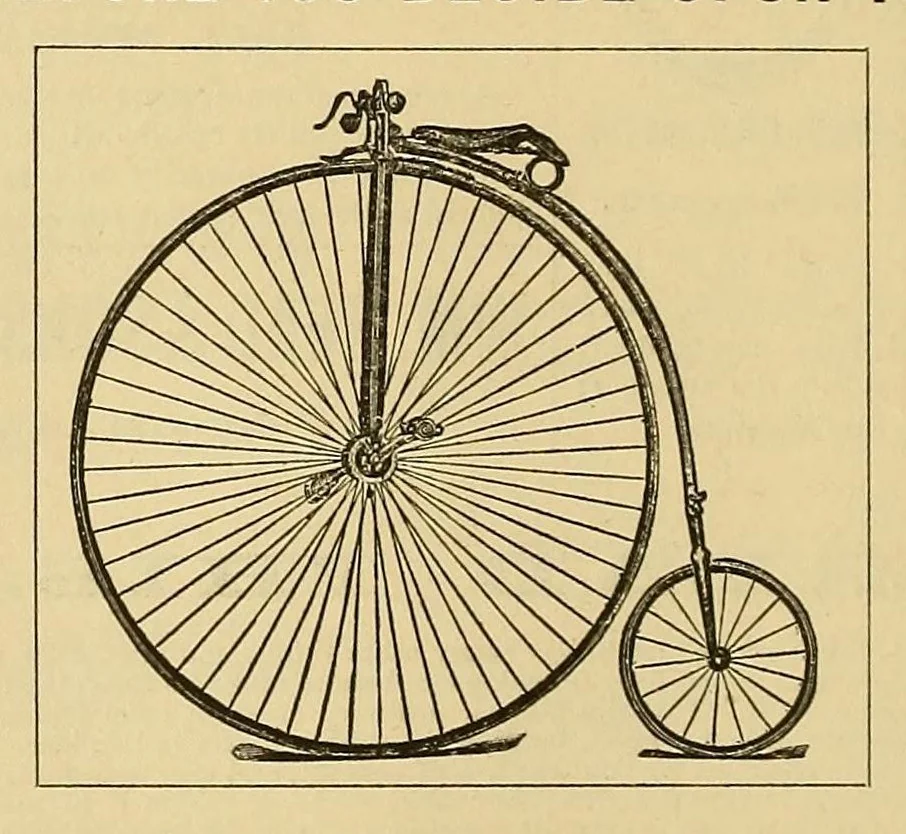 An illustration from The Cycle, 1886, leaf 94
