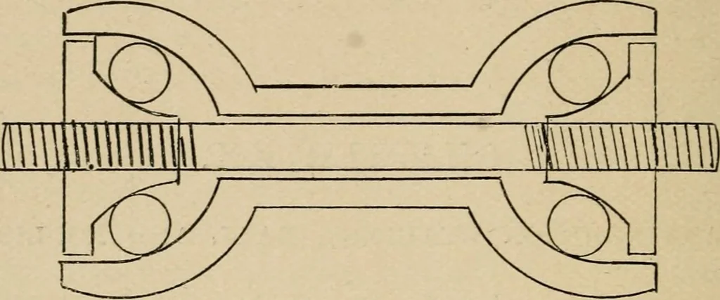 An illustration from Cycling art, energy and locomotion: a series of remarks on the development of bicycles, tricycles, and man-motor carriages, 1889, leaf 172