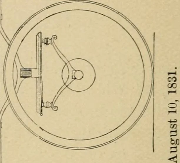 An illustration from Cycling art, energy and locomotion: a series of remarks on the development of bicycles, tricycles, and man-motor carriages, 1889, leaf 218