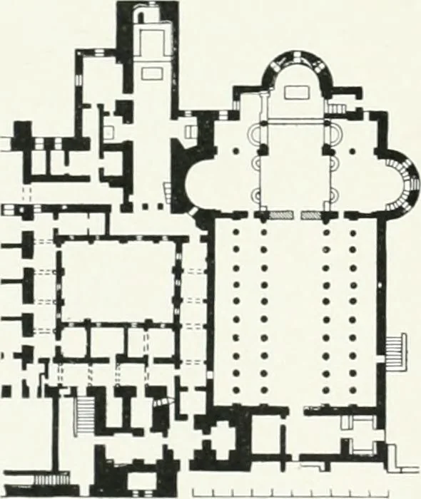 An illustration from A cyclopaedia of works of architecture in Italy, Greece, and the Levant, 1895, leaf 104