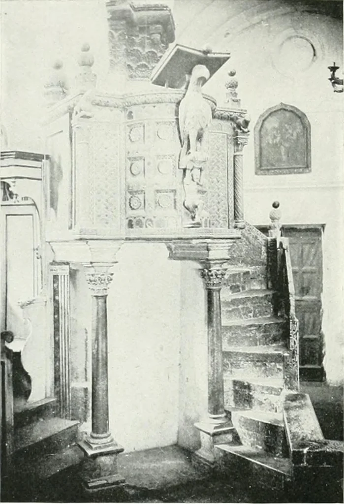 An illustration from A cyclopaedia of works of architecture in Italy, Greece, and the Levant, 1895, leaf 106