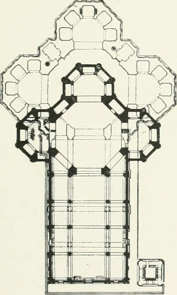 An illustration from A cyclopaedia of works of architecture in Italy, Greece, and the Levant, 1895, leaf 185