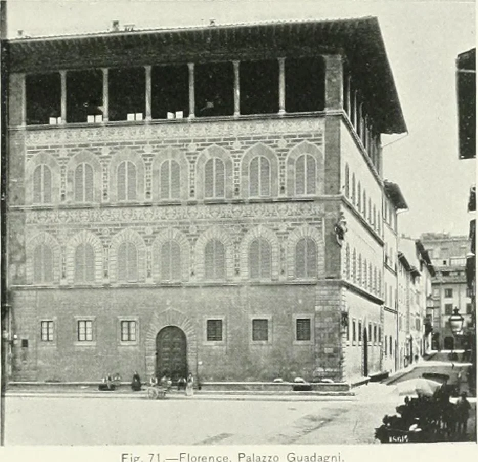 An illustration from A cyclopaedia of works of architecture in Italy, Greece, and the Levant, 1895, leaf 189