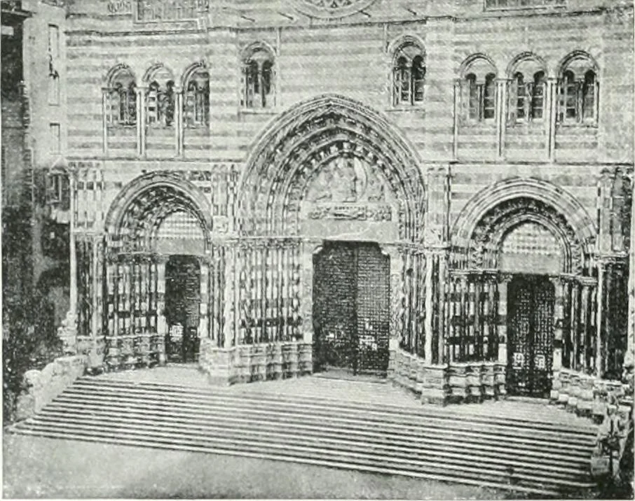 An illustration from A cyclopaedia of works of architecture in Italy, Greece, and the Levant, 1895, leaf 212