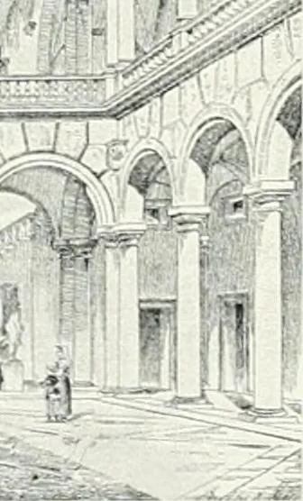 An illustration from A cyclopaedia of works of architecture in Italy, Greece, and the Levant, 1895, leaf 214