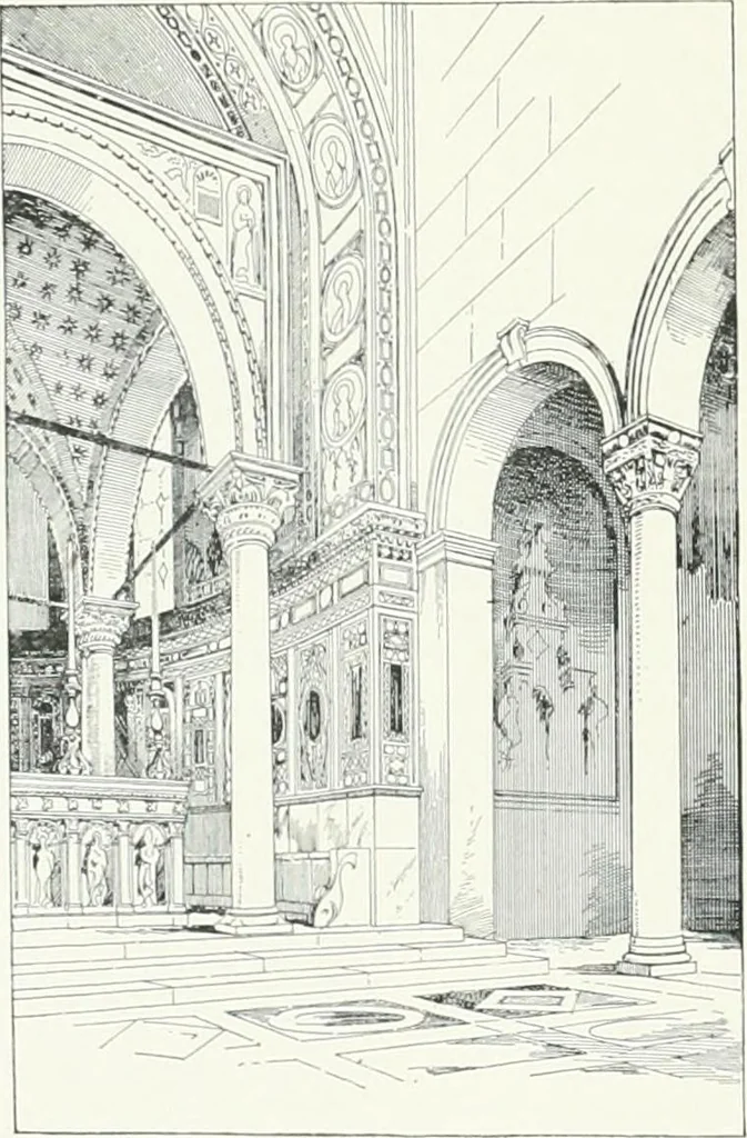 An illustration from A cyclopaedia of works of architecture in Italy, Greece, and the Levant, 1895, leaf 340