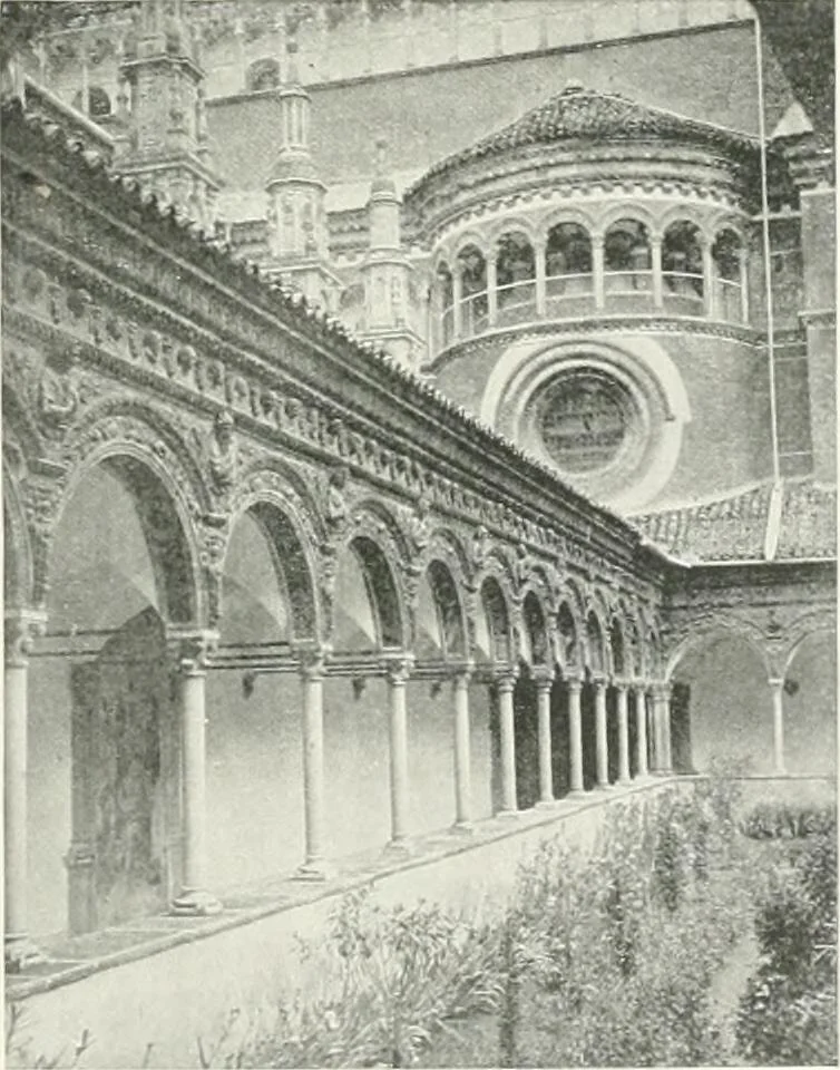 An illustration from A cyclopaedia of works of architecture in Italy, Greece, and the Levant, 1895, leaf 345