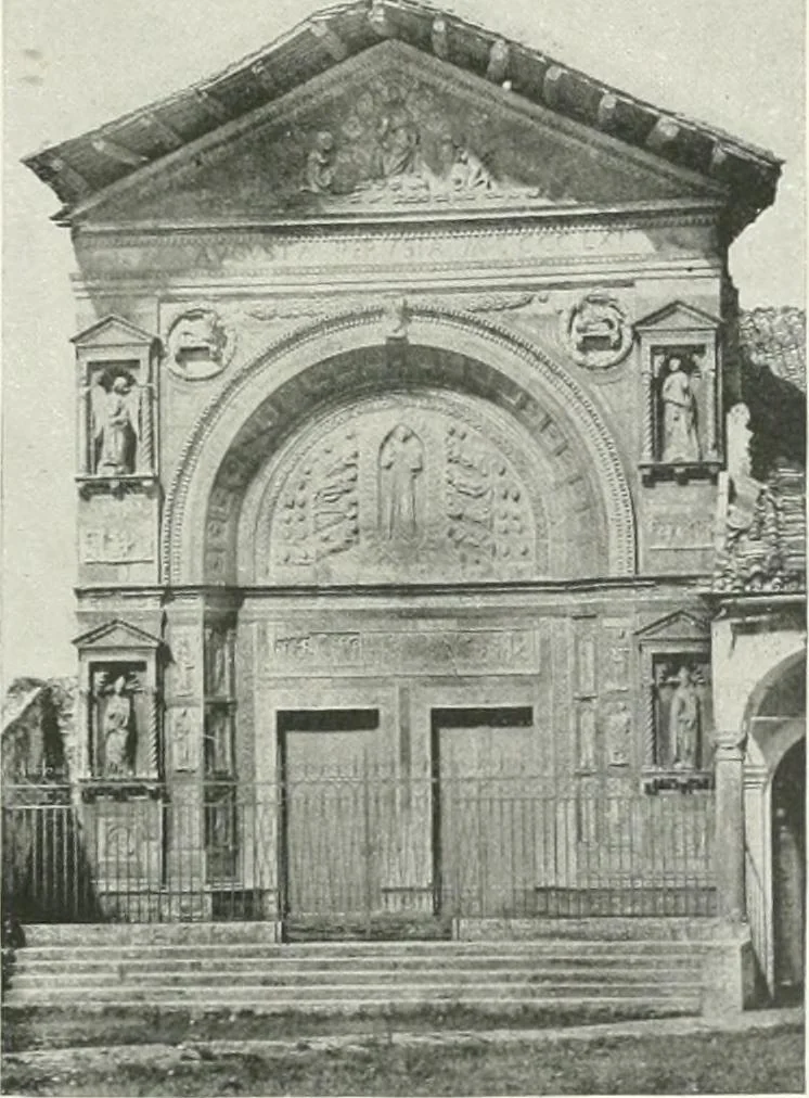 An illustration from A cyclopaedia of works of architecture in Italy, Greece, and the Levant, 1895, leaf 357