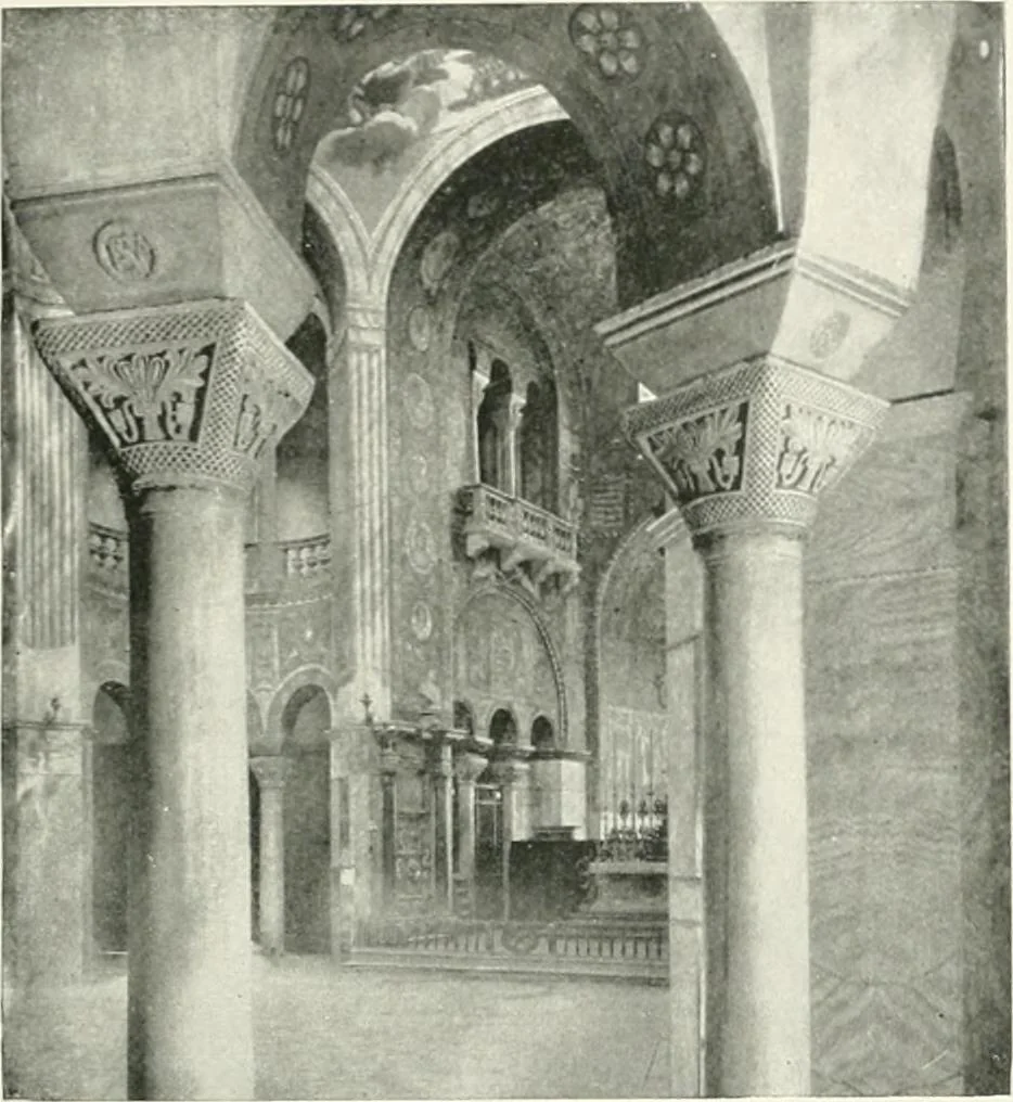 An illustration from A cyclopaedia of works of architecture in Italy, Greece, and the Levant, 1895, leaf 403