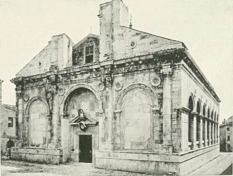 An illustration from A cyclopaedia of works of architecture in Italy, Greece, and the Levant, 1895, leaf 411