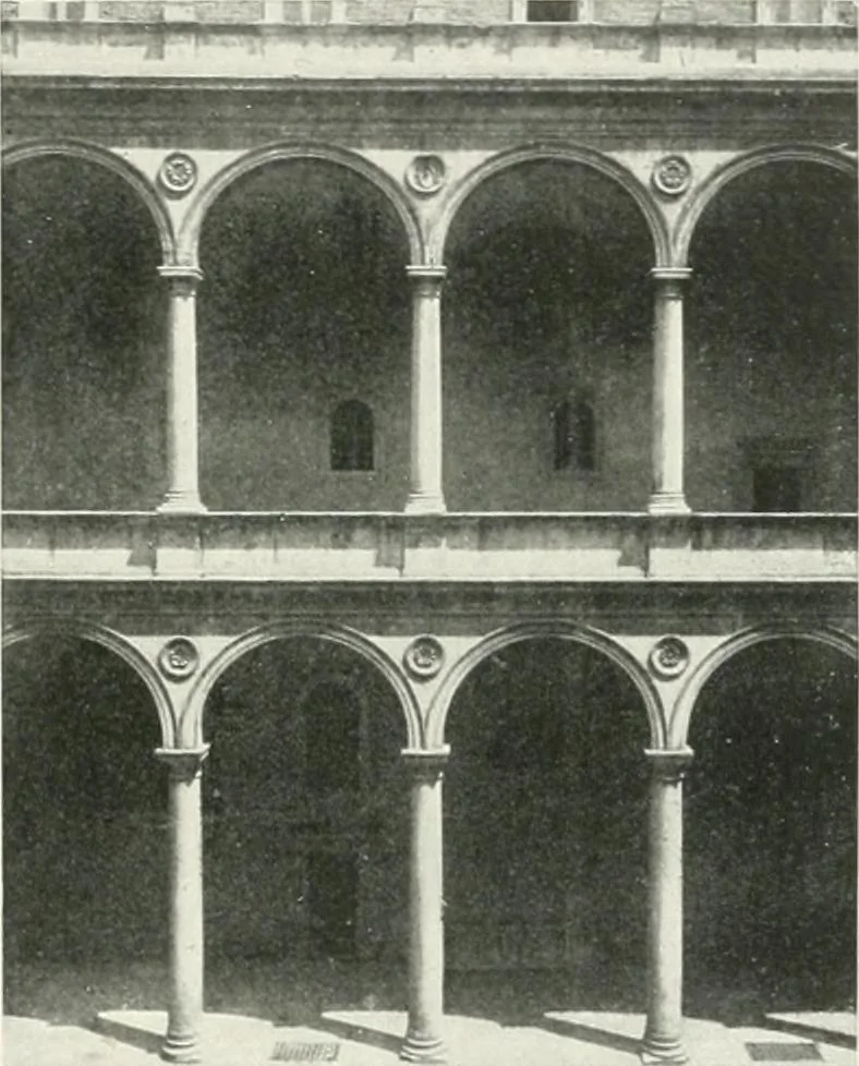 An illustration from A cyclopaedia of works of architecture in Italy, Greece, and the Levant, 1895, leaf 417