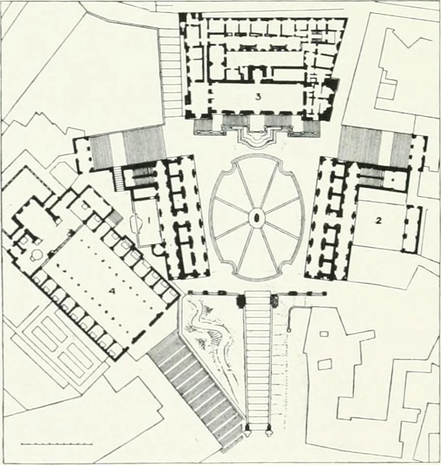 An illustration from A cyclopaedia of works of architecture in Italy, Greece, and the Levant, 1895, leaf 418