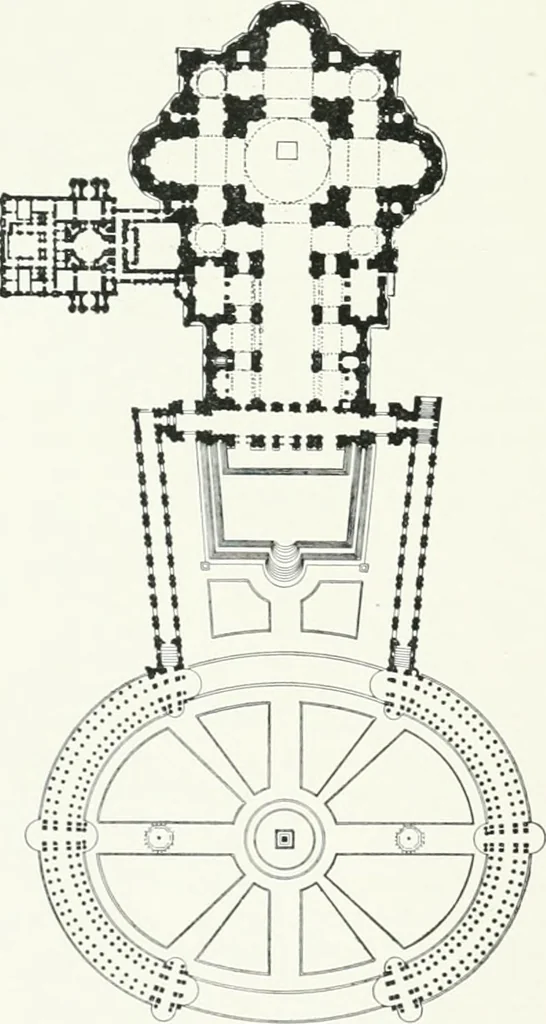 An illustration from A cyclopaedia of works of architecture in Italy, Greece, and the Levant, 1895, leaf 486