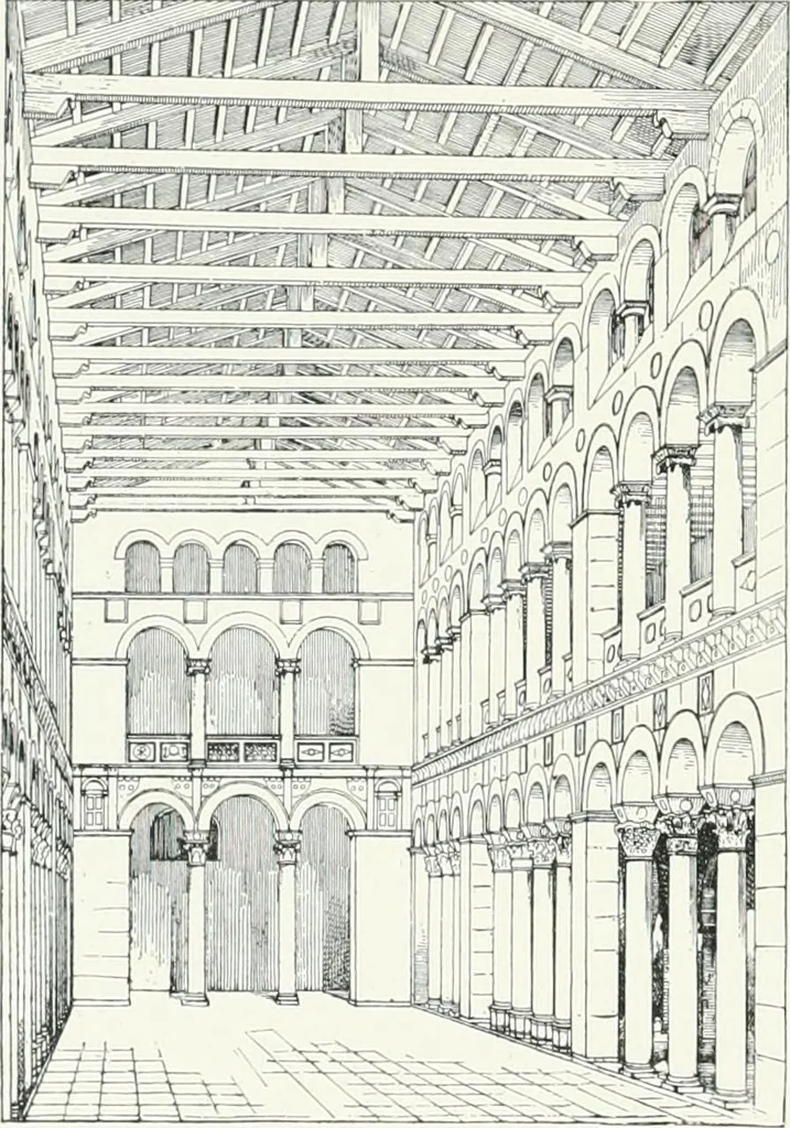 An illustration from A cyclopaedia of works of architecture in Italy, Greece, and the Levant, 1895, leaf 520