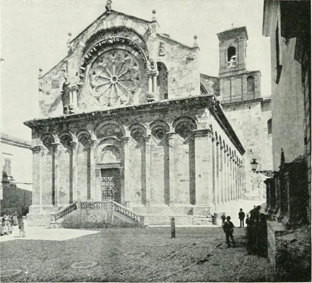 An illustration from A cyclopaedia of works of architecture in Italy, Greece, and the Levant, 1895, leaf 574