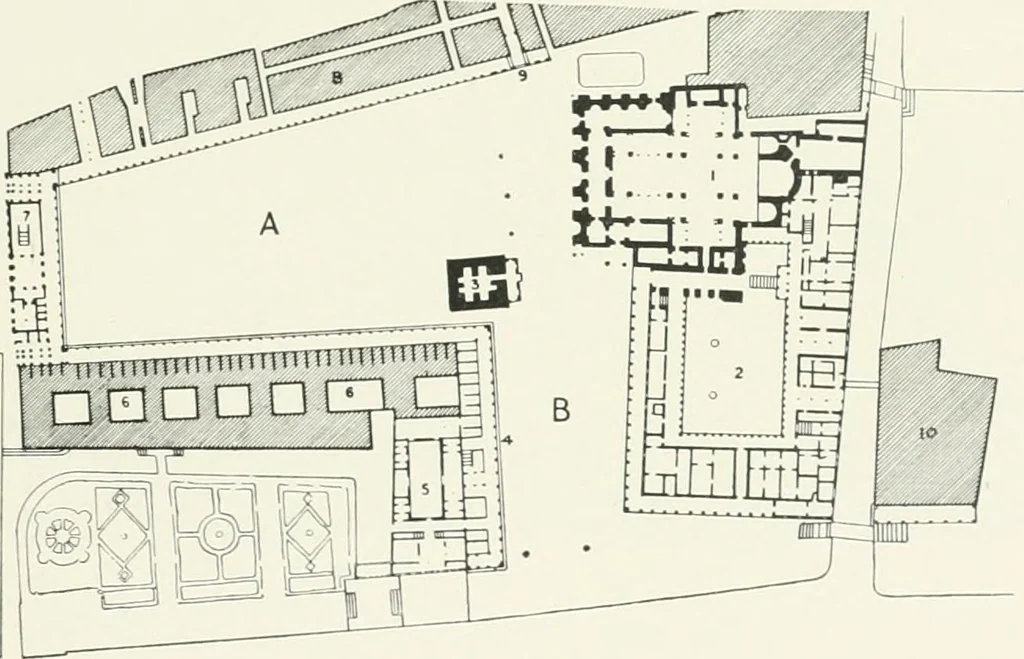 An illustration from A cyclopaedia of works of architecture in Italy, Greece, and the Levant, 1895, leaf 605