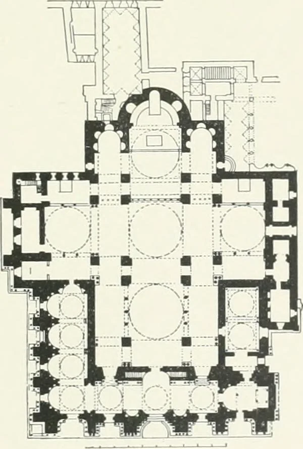 An illustration from A cyclopaedia of works of architecture in Italy, Greece, and the Levant, 1895, leaf 607