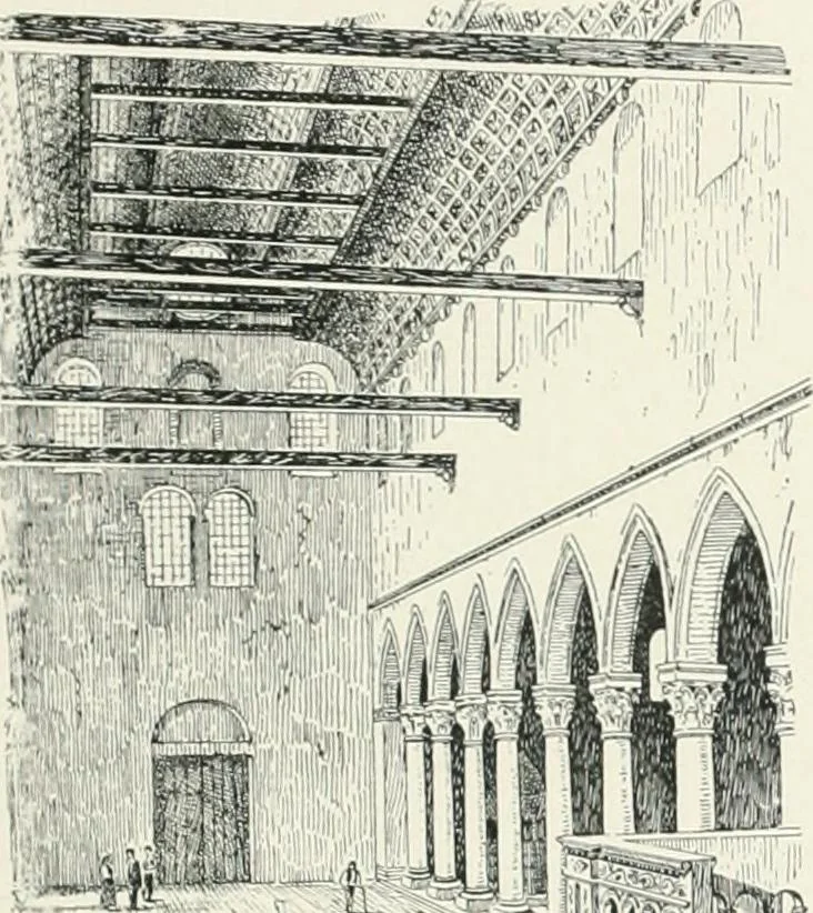 An illustration from A cyclopaedia of works of architecture in Italy, Greece, and the Levant, 1895, leaf 61