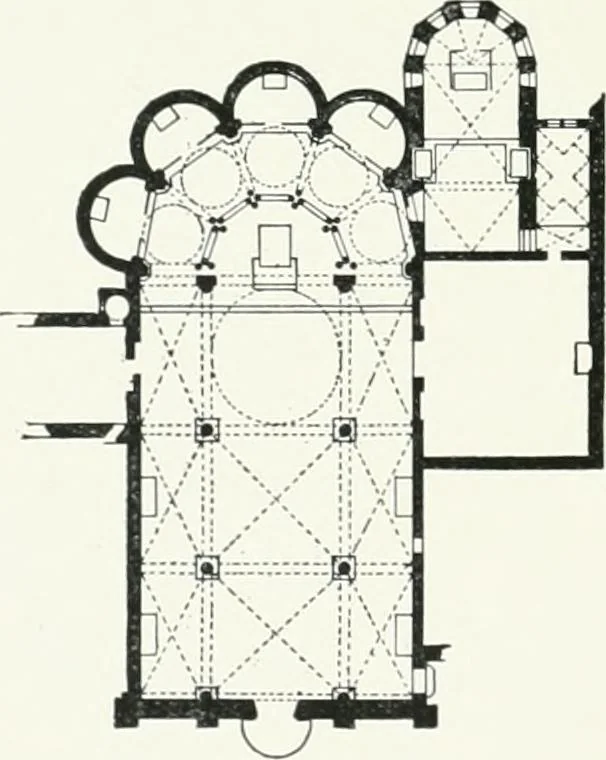 An illustration from A cyclopaedia of works of architecture in Italy, Greece, and the Levant, 1895, leaf 614