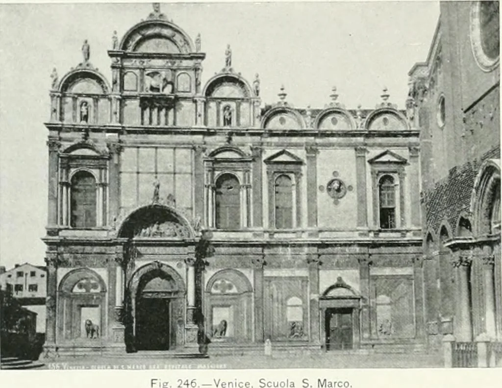 An illustration from A cyclopaedia of works of architecture in Italy, Greece, and the Levant, 1895, leaf 616