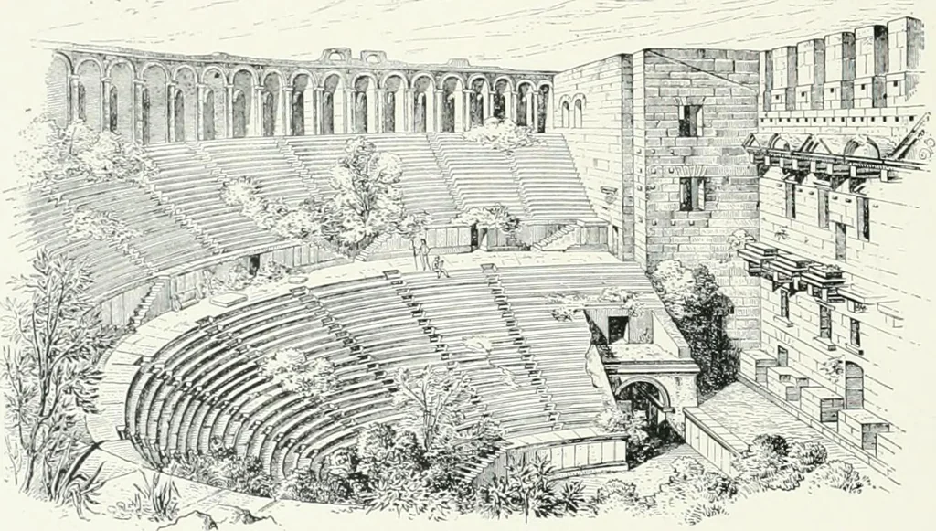 An illustration from A cyclopaedia of works of architecture in Italy, Greece, and the Levant, 1895, leaf 66