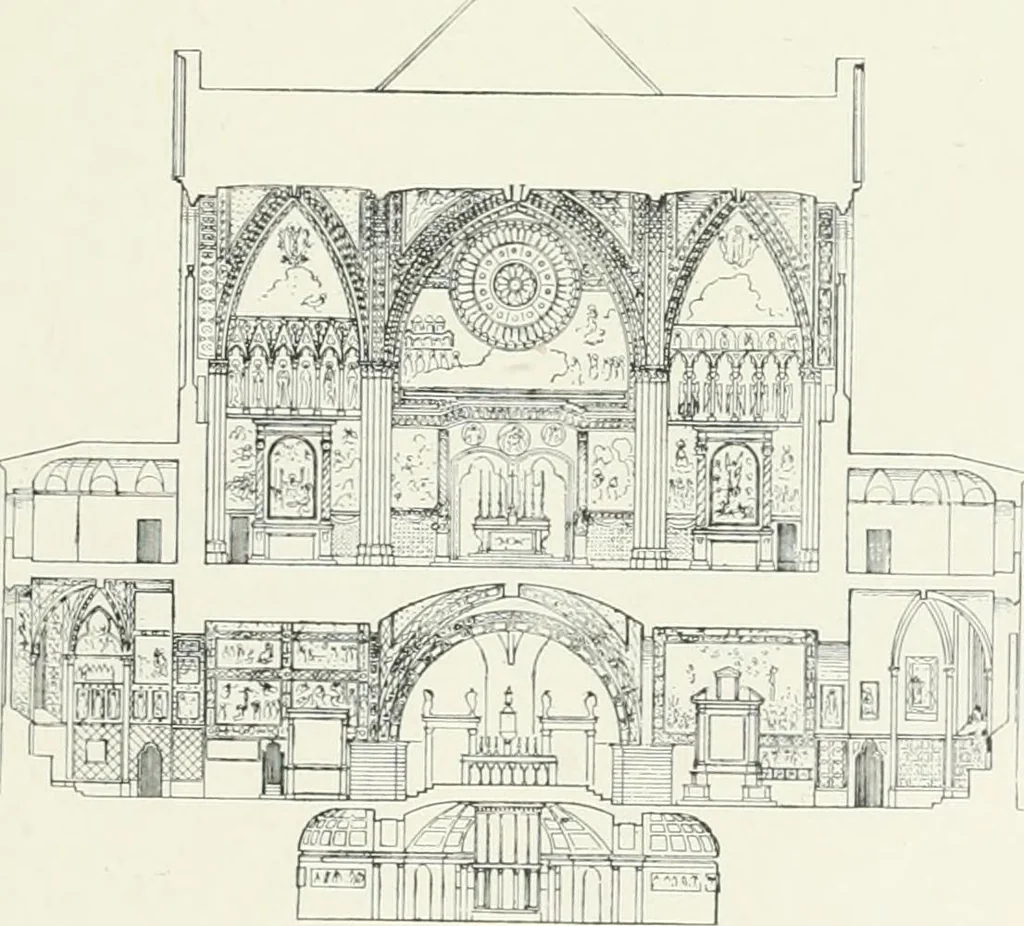 An illustration from A cyclopaedia of works of architecture in Italy, Greece, and the Levant, 1895, leaf 67