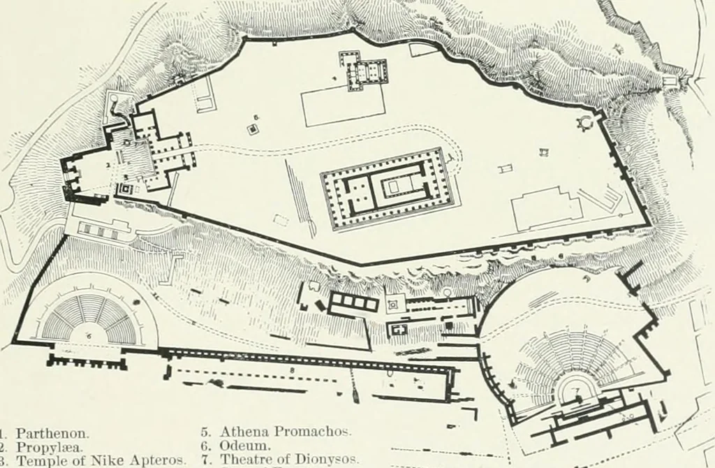 An illustration from A cyclopaedia of works of architecture in Italy, Greece, and the Levant, 1895, leaf 73