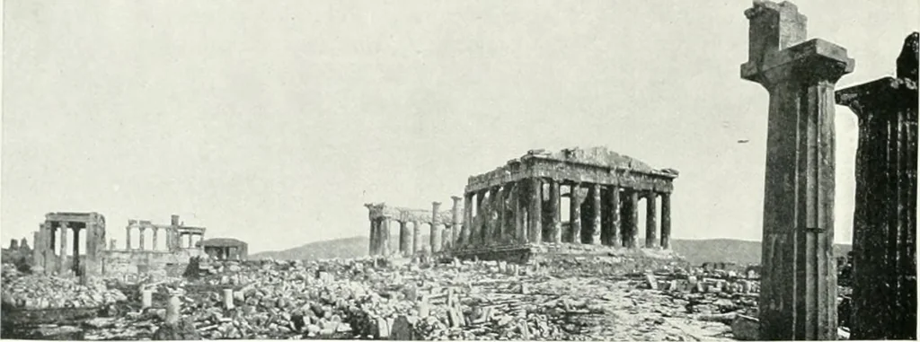 An illustration from A cyclopaedia of works of architecture in Italy, Greece, and the Levant, 1895, leaf 74