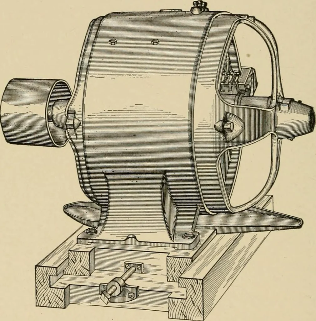 An illustration from Cyclopedia of applied electricity : a general reference work on direct-current generators and motors, storage batteries, electrochemistry, welding, electric wiring, meters, electric lighting, electric railways, power stations, switchboards, power transmission, alternating-current machinery, telegraphy, etc., 1916, leaf 166