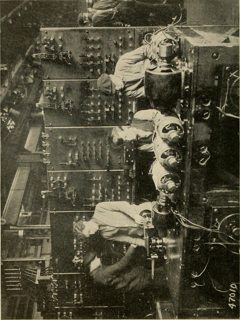 An illustration from Cyclopedia of applied electricity : a general reference work on direct-current generators and motors, storage batteries, electrochemistry, welding, electric wiring, meters, electric lighting, electric railways, power stations, switchboards, power transmission, alternating-current machinery, telegraphy, etc., 1916, leaf 178