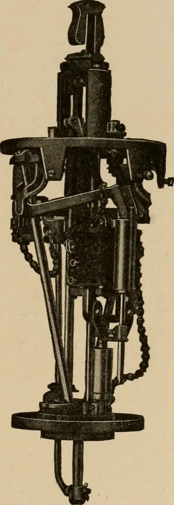 An illustration from Cyclopedia of applied electricity : a general reference work on direct-current generators and motors, storage batteries, electrochemistry, welding, electric wiring, meters, electric lighting, electric railways, power stations, switchboards, power transmission, alternating-current machinery, telegraphy, etc., 1916, leaf 239