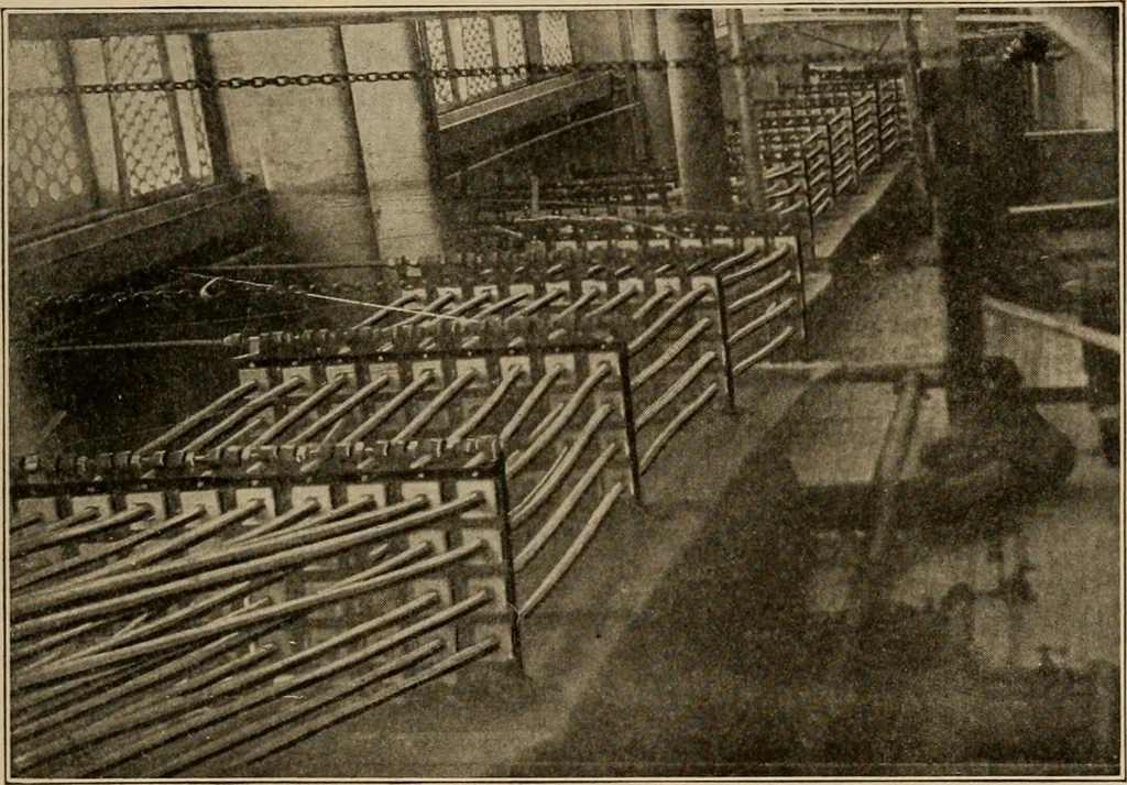 An illustration from Cyclopedia of applied electricity : a general reference work on direct-current generators and motors, storage batteries, electrochemistry, welding, electric wiring, meters, electric lighting, electric railways, power stations, switchboards, power transmission, alternating-current machinery, telegraphy, etc., 1916, leaf 245