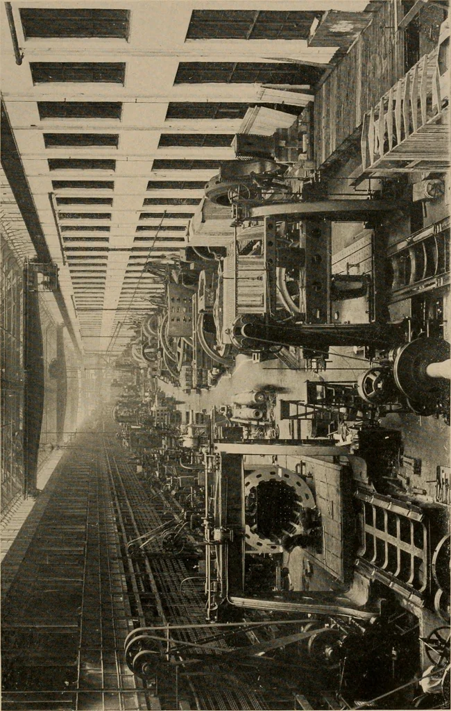 An illustration from Cyclopedia of applied electricity : a general reference work on direct-current generators and motors, storage batteries, electrochemistry, welding, electric wiring, meters, electric lighting, electric railways, power stations, switchboards, power transmission, alternating-current machinery, telegraphy, etc., 1916, leaf 263