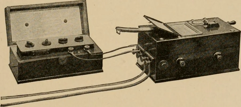 An illustration from Cyclopedia of applied electricity : a general reference work on direct-current generators and motors, storage batteries, electrochemistry, welding, electric wiring, meters, electric lighting, electric railways, power stations, switchboards, power transmission, alternating-current machinery, telegraphy, etc., 1916, leaf 389