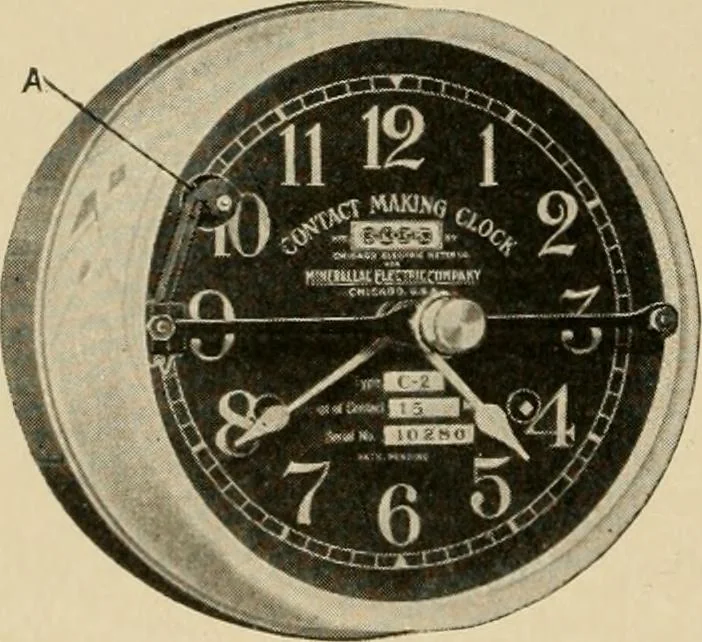 An illustration from Cyclopedia of applied electricity : a general reference work on direct-current generators and motors, storage batteries, electrochemistry, welding, electric wiring, meters, electric lighting, electric railways, power stations, switchboards, power transmission, alternating-current machinery, telegraphy, etc., 1916, leaf 502