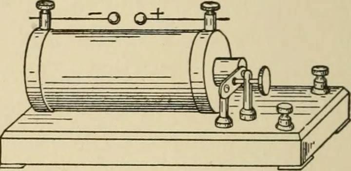 An illustration from Cyclopedia of applied electricity : a general reference work on direct-current generators and motors, storage batteries, electrochemistry, welding, electric wiring, meters, electric lighting, electric railways, power stations, switchboards, power transmission, alternating-current machinery, telegraphy, etc., 1916, leaf 88