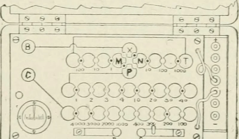 An illustration from Cyclopedia of applied electricity : a practical guide for electricians, mechanics, engineers, students, telegraph and telephone operators, and all others interested in electricity, 1905, leaf 153
